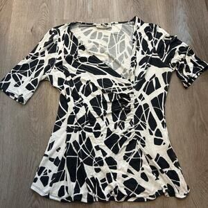 Dana buchman y2k abstract wrap style